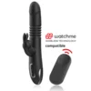 Black&Silver - Kenji Vibratore Rabbit Up & Down + Telecomando Watchme Black&Silver - Kenji Vibratore Rabbit Up & Down + Telecomando Watchme