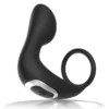 Black&Silver - Massaggiatore Anale con Telecomando Ricaricabile in Silicone Nero 2