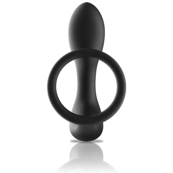 Black&Silver - Massaggiatore Anale con Telecomando Ricaricabile in Silicone Nero 3