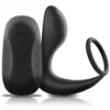 Black&Silver - Massaggiatore Anale con Telecomando Ricaricabile in Silicone Nero 5