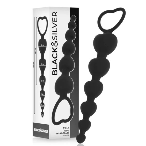 Black&Silver - Mila Anale Catena di Cuori 18 cm Black&Silver - Mila Anale Catena di Cuori 18 cm