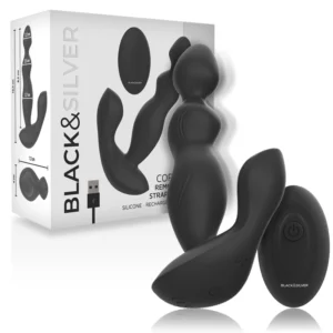 Black&Silver - Telecomando in Silicone Plug Anale Cora Black&Silver - Telecomando in Silicone Plug Anale Cora