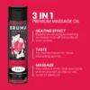 Bruma - Olio da Massaggio Premium Effetto Calore Sapore Fragola 3 in 1 - 100 ml 4