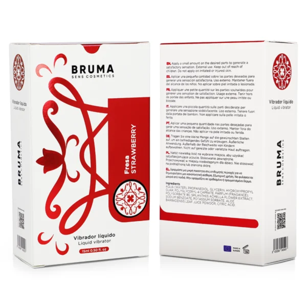 Bruma - Vibratore Liquido Ultra Scorrevole Fragola 15 ml 7