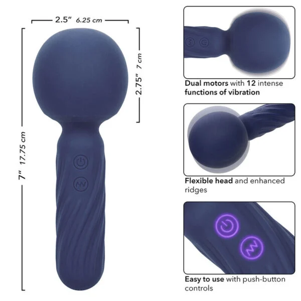 Calexotics - Charisma Seduction Massaggiatore 12 Funzioni 17,75 cm X 6,25 cm Viola 7