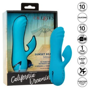 Calexotics - Sunset Beach Seducer Vibratore e Stimolatore 10 Funzioni Blu Calexotics - Sunset Beach Seducer Vibratore e Stimolatore 10 Funzioni Blu