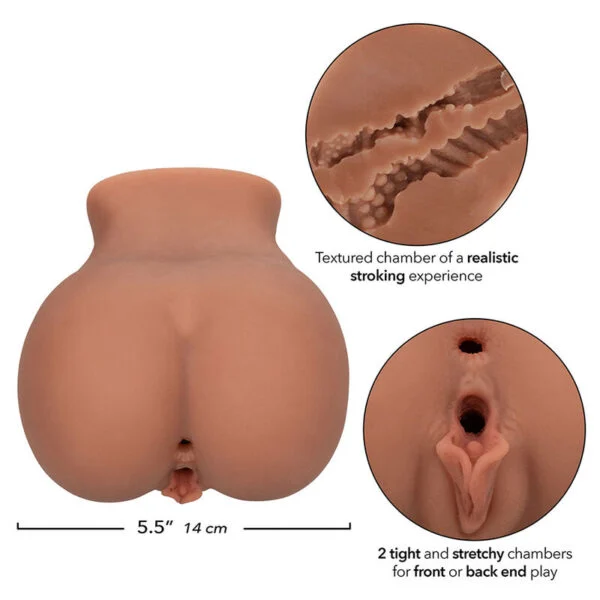 Calexotics - The Roller Babe Doppio Masturbatore Realistico Flesh 8