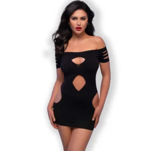 Chilirose - Abito Cr 4671 Nero S/M