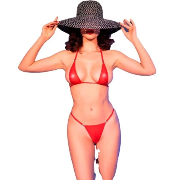Chilirose - Cr 4840 Micro Bikini Rosso S/M 2 Chilirose - Cr 4840 Micro Bikini Rosso S/M 2