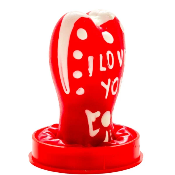 Condomerie - Preservativi Novità Dipinti a Mano Cuore - Modello i Love You 1 4 Condomerie - Preservativi Novità Dipinti a Mano Cuore - Modello i Love You 1 4