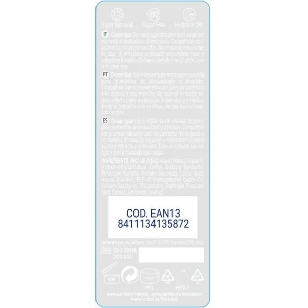 Control - 2 En 1 Massaggio e Piacere Mare Mediterraneo 200 ml 2