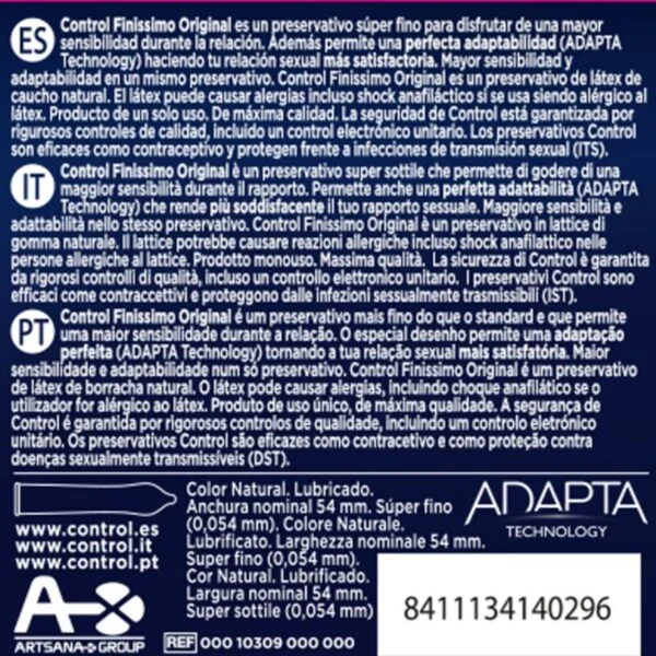 Control - Preservativi Finissimo 3 Unità 2 Control - Preservativi Finissimo 3 Unità 2