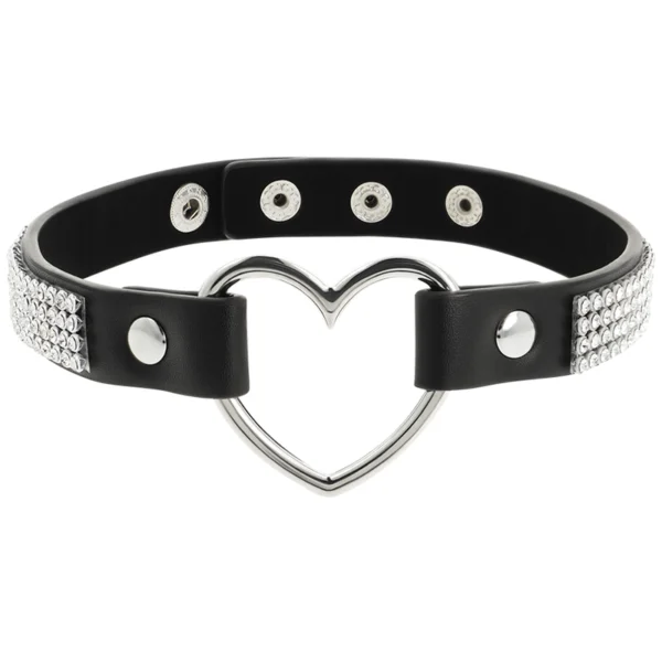 Coquette Chic Desire - Girocollo in Pelle Vegana con Cuore 3 Coquette Chic Desire - Girocollo in Pelle Vegana con Cuore 3