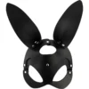 Coquette Chic Desire - Maschera Vegana in Pelle con Orecchie di Coniglio 3