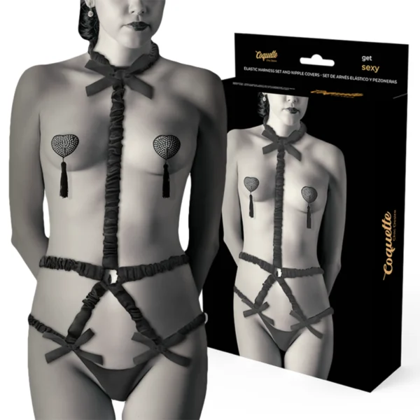 Coquette Chic Desire - Set di Lingerie con Copritepi Deluxe Coquette Chic Desire - Set di Lingerie con Copritepi Deluxe