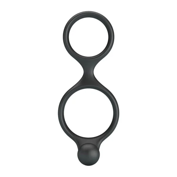 Crazy Bull - Anello Doppio per Pene e Testicoli Florian Nero 3
