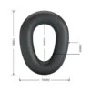 Crazy Bull - Vesper Anello per Pene in Silicone Super Morbido Nero 6