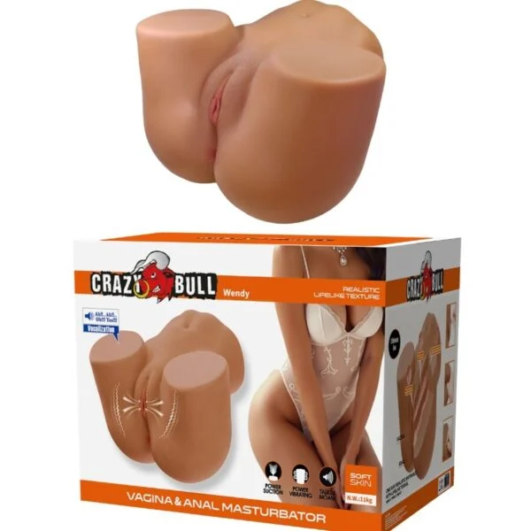 Crazy Bull - Wendy Vibratore e Succhiatore Realistico per Polso Femminile con Suono 11 Kg 2