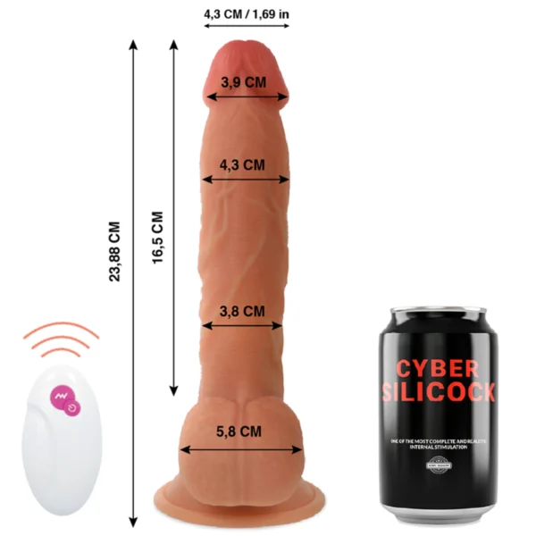 Cyber Silicock - Telecomando Realistico Mr John 23.88 cm -O- 4.3 cm 2 Cyber Silicock - Telecomando Realistico Mr John 23.88 cm -O- 4.3 cm 2