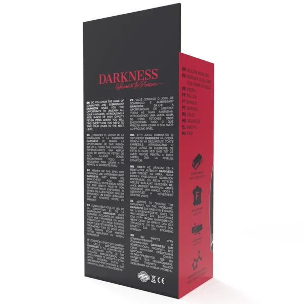 Darkness - Bavaglino in Silicone Nero 5