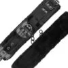 Darkness - Manette alla Caviglia Regolabili in Pelle Nera con Lucchetto 6 Darkness - Manette alla Caviglia Regolabili in Pelle Nera con Lucchetto 6