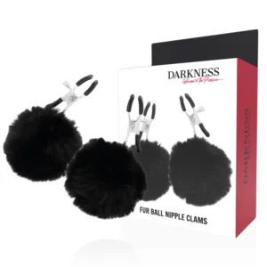 Darkness - Morsetti per Capezzoli con Pom Pom 1