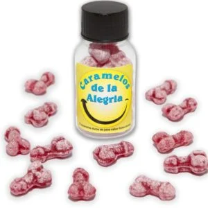 Diablo Picante - 12 Caramelle Joy a Forma di Pene Fragola/Ciliegia Diablo Picante - 12 Caramelle Joy a Forma di Pene Fragola/Ciliegia