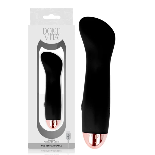Dolce Vita - Vibratore Ricaricabile One Black 10 Velocità Dolce Vita - Vibratore Ricaricabile One Black 10 Velocità