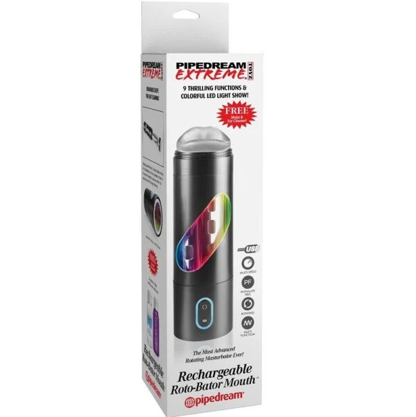 Extreme Toyz - Bocca Masturbatore Maschile Roto Bator USB 6