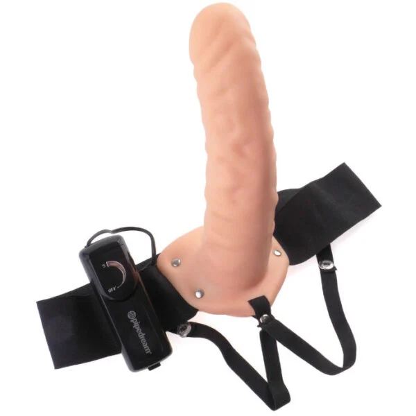 Fetish Fantasy Series - 19 cm Strap-On Cavo Vibrante Marrone 4 Fetish Fantasy Series - 19 cm Strap-On Cavo Vibrante Marrone 4