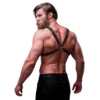 Fetish Submissive Attitude - Imbracatura in Ecopelle con Petto Incrociato da Uomo 2