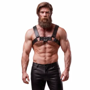 Fetish Submissive Attitude - Imbracatura per il Petto in Ecopelle da Uomo Fetish Submissive Attitude - Imbracatura per il Petto in Ecopelle da Uomo