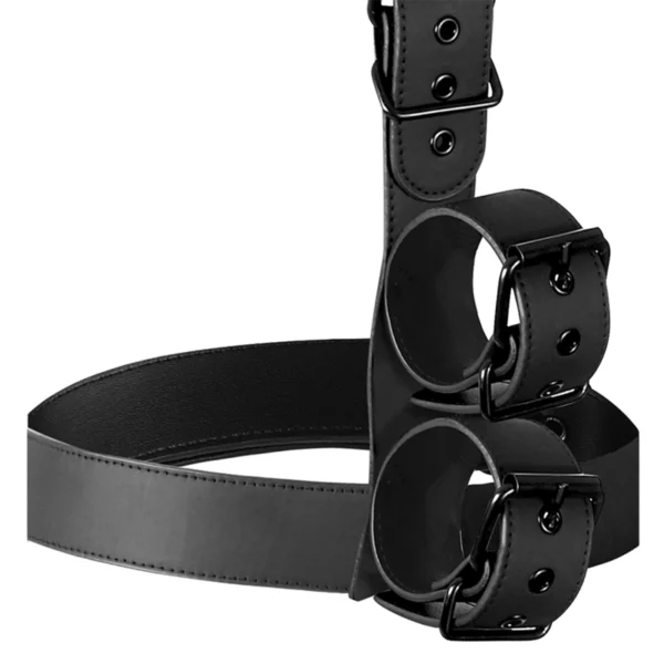 Fetish Submissive Bondage - Set di Contenimento del Corpo con Colletto e Polsini 7 Fetish Submissive Bondage - Set di Contenimento del Corpo con Colletto e Polsini 7