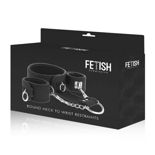 Fetish Submissive - Collana e Manette in Pelle Vegana con Fodera in Noprene 8 Fetish Submissive - Collana e Manette in Pelle Vegana con Fodera in Noprene 8