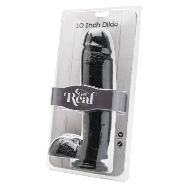 Get Real - Dildo 25,5 cm con Sfere Nero 2