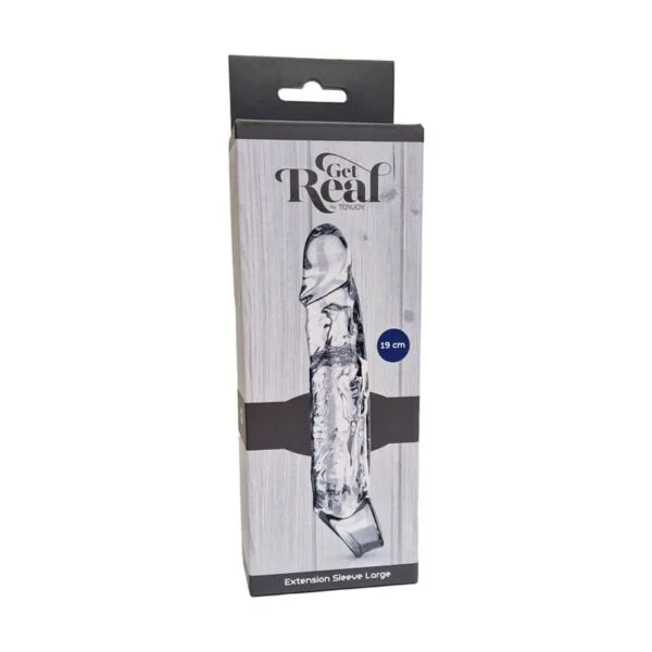 Get Real - Estensione Lunga 19 cm Trasparente 3