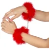 Gioco Segreto - Manette Marabou Rosso 4 Gioco Segreto - Manette Marabou Rosso 4