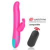 Happy Loky - Pluto Vibratore Rabbit e Rotatore + Telecomando Watchme