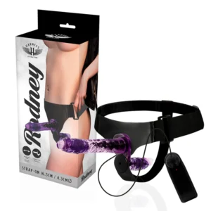 Harness Attraction - Rodney Doppia Penetrazione Vibratore 18 cm -O- 3.5 cm