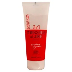 Hot - Massage & Glide Gel 2In1 Fragola 200 ml Hot - Massage & Glide Gel 2In1 Fragola 200 ml