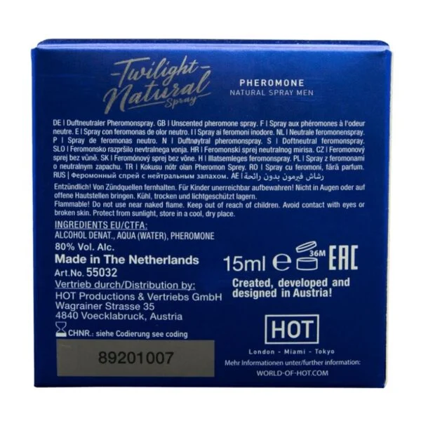Hot - Twilight Pheromone Natural Men 15 ml 4 Hot - Twilight Pheromone Natural Men 15 ml 4