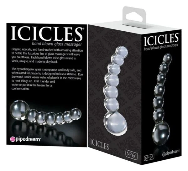 Icicles - N. 66 Massaggiatore Trasparente 3 Icicles - N. 66 Massaggiatore Trasparente 3