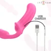 Intense - Amy Doppio Vibratore 20 cm Rosa Telecomando 7