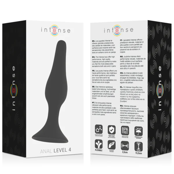 Intense - Anale Livello 4 15,5 cm Nero 4
