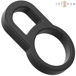 Intense - Bobby Doppio Anello per Pene in Silicone Nero Intense - Bobby Doppio Anello per Pene in Silicone Nero