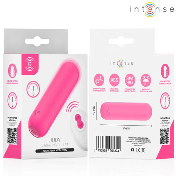Intense - Judy Vibratore Ricaricabile a Forma di Bulbo con Telecomando Rosa 5 Intense - Judy Vibratore Ricaricabile a Forma di Bulbo con Telecomando Rosa 5