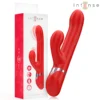 Intense - Lele Vibratore Multifunzione Rotante e Oscillante e Stimolante Rosso