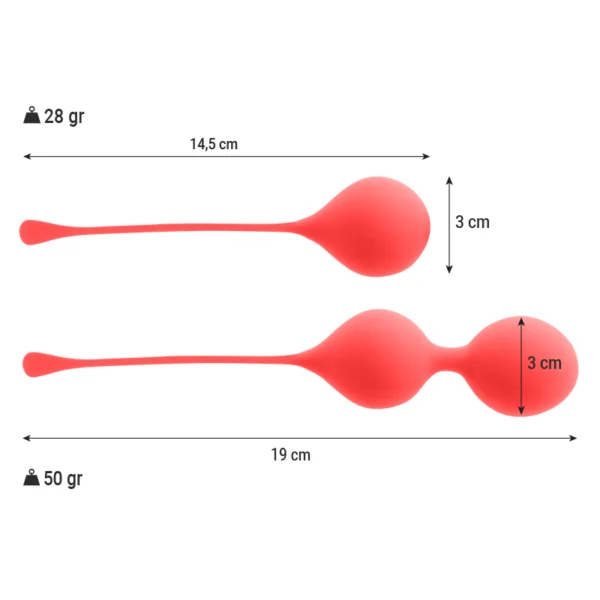 Intense - Pack Palle Kegel Kendall Rosso 3