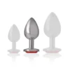 Intense - Plug Anale in Metallo con Cristallo Rosso Misura M 5