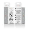 Intense - Plug Anale Metallo Alluminio Bianco Cuore Taglia L 6 Intense - Plug Anale Metallo Alluminio Bianco Cuore Taglia L 6